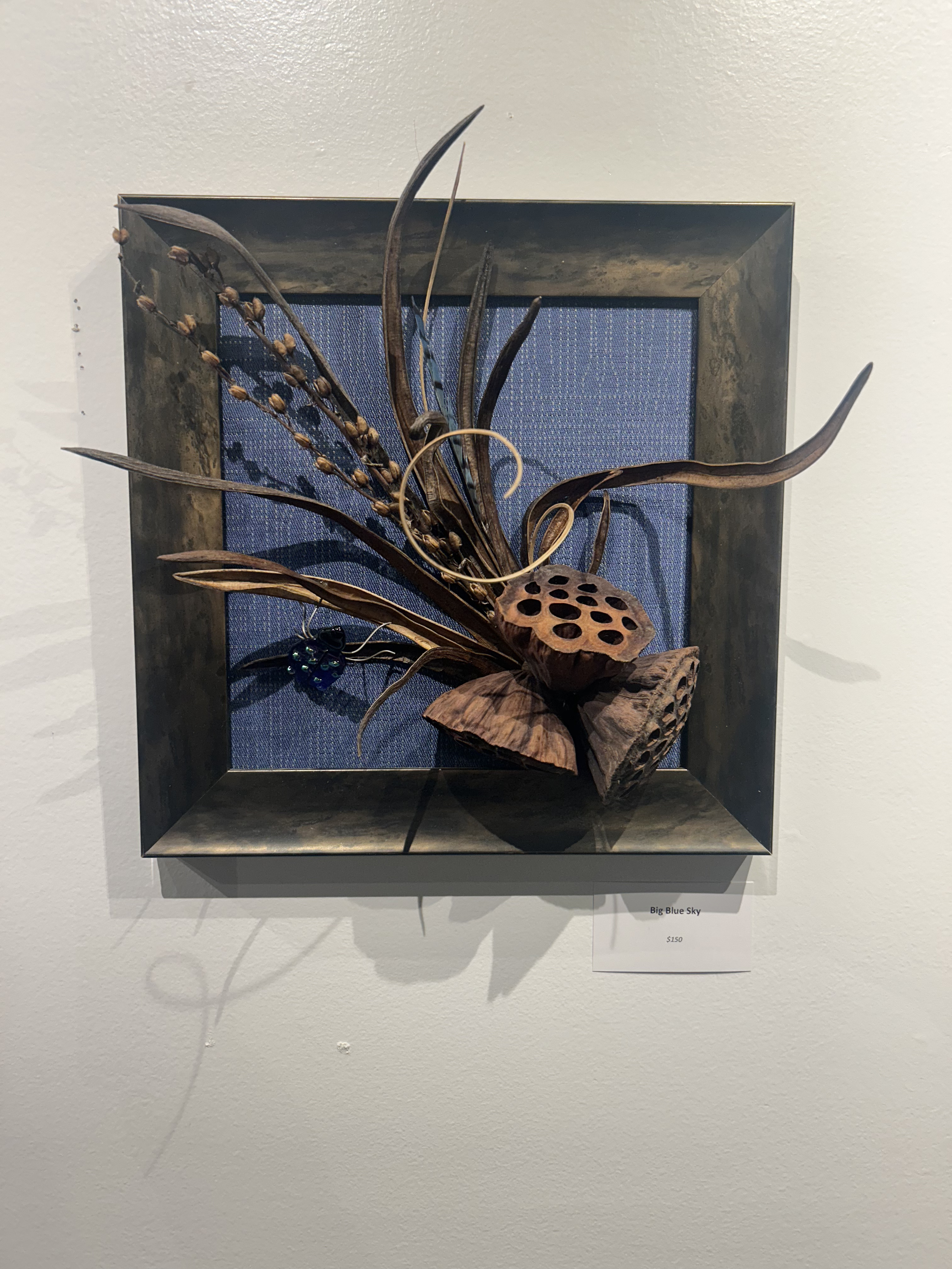 Artwork: natural materials assemblage