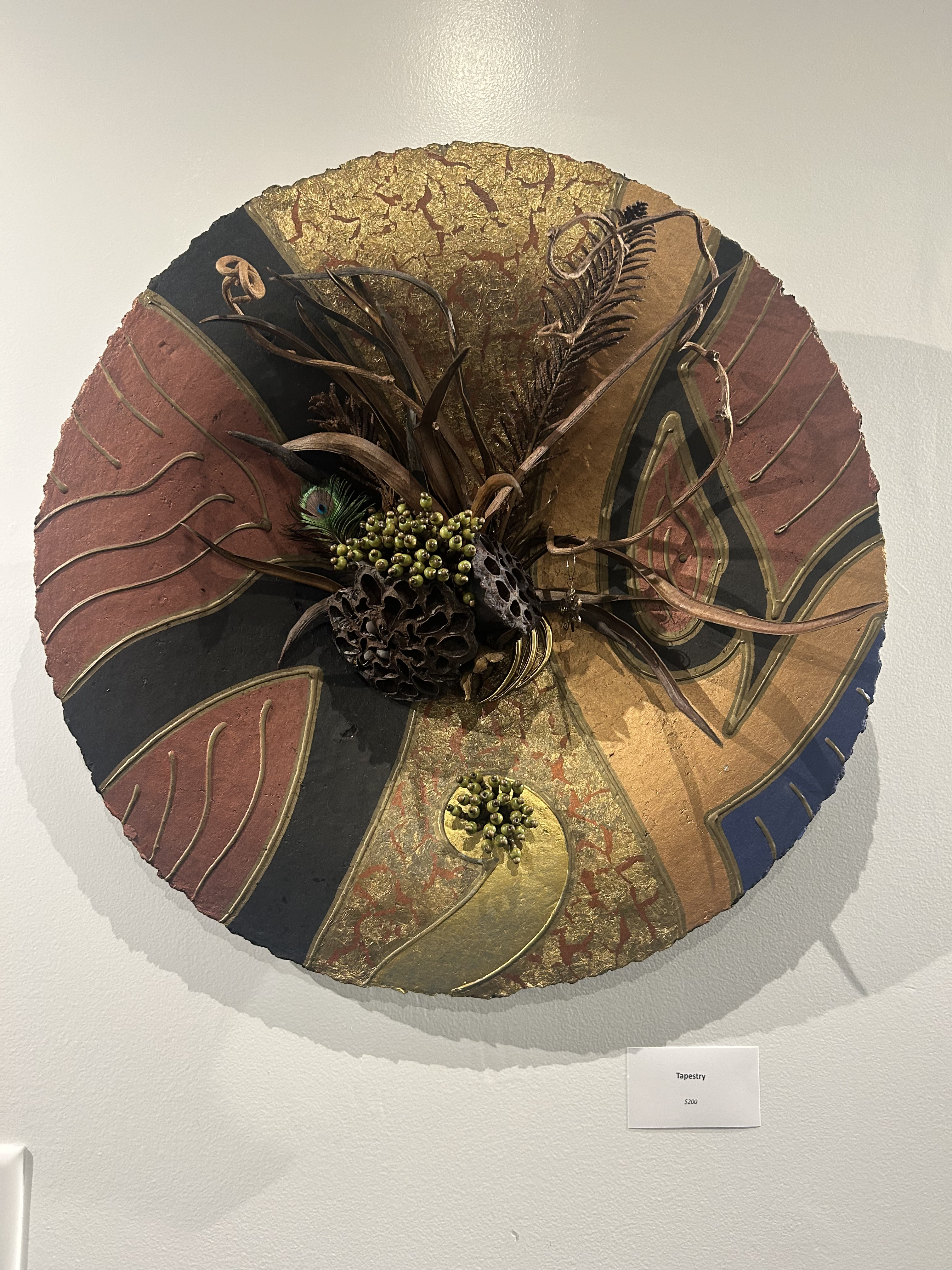 Artwork: natural materials assemblage