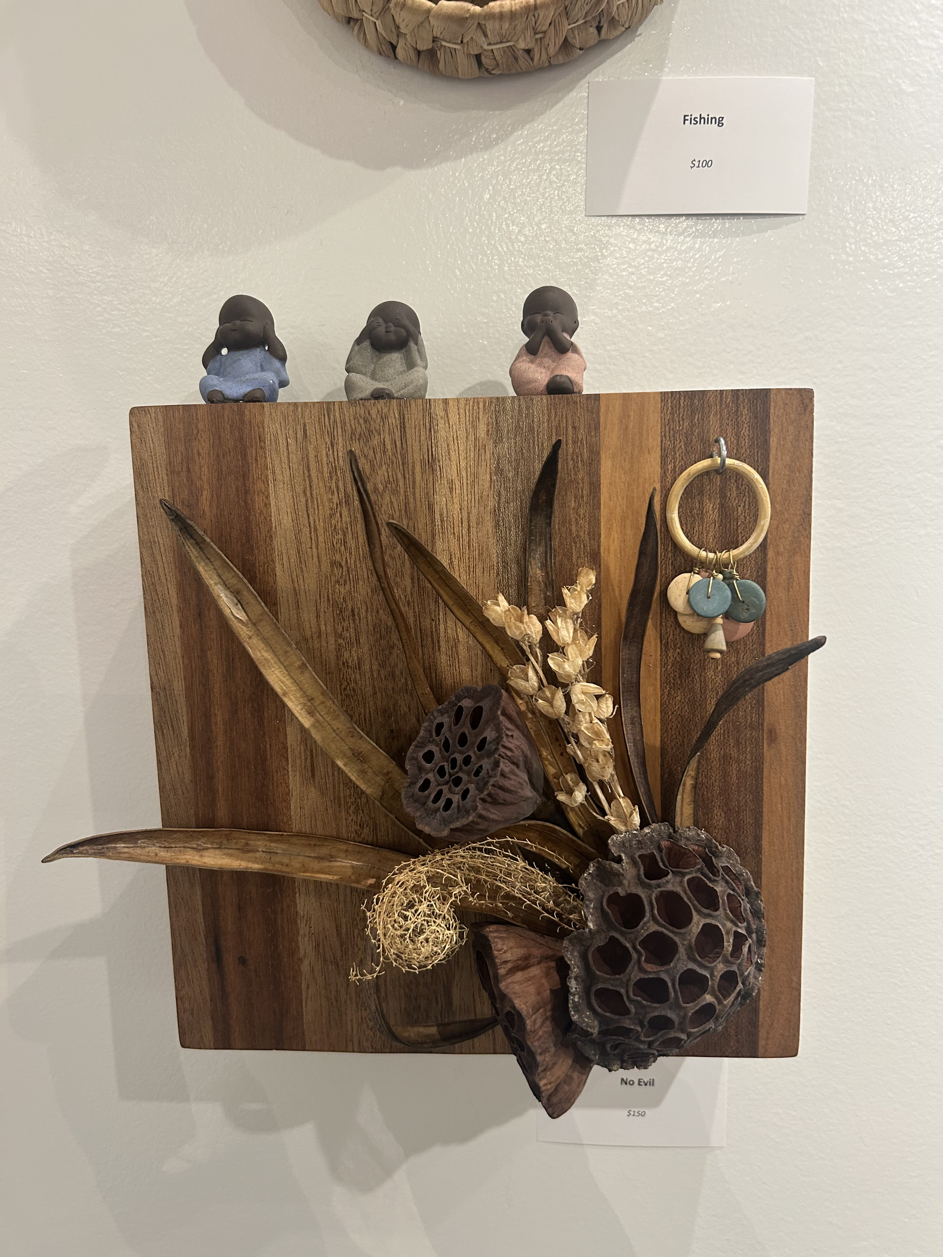 Artwork: natural materials assemblage