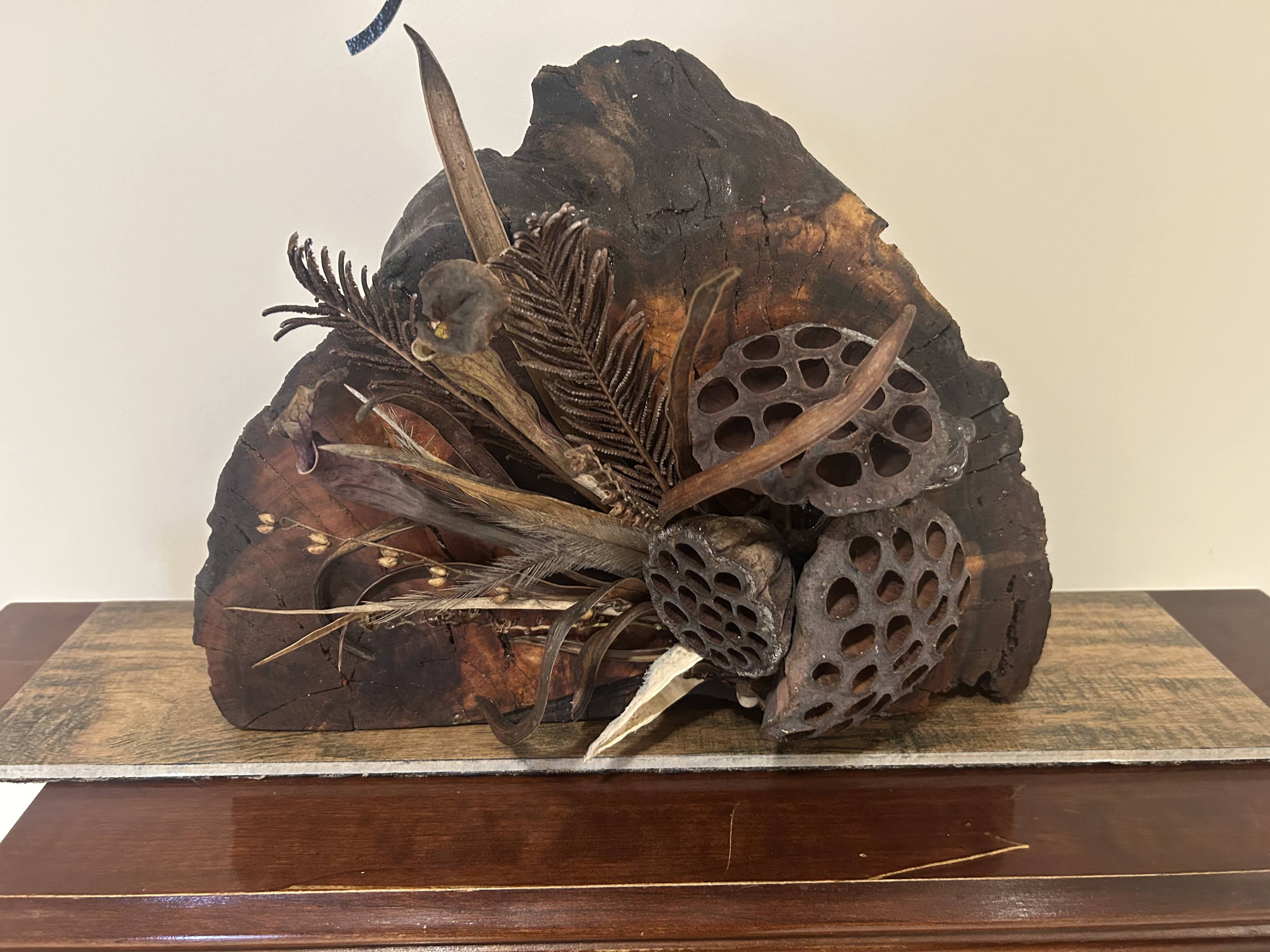 Artwork: natural materials assemblage